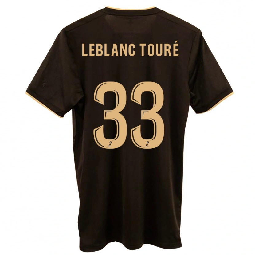 Danxen Barn Wolo Leblanc Touré #33 Blå Röd Bortatröja Matchtröjor 2025/26 Tröjor T-Tröja