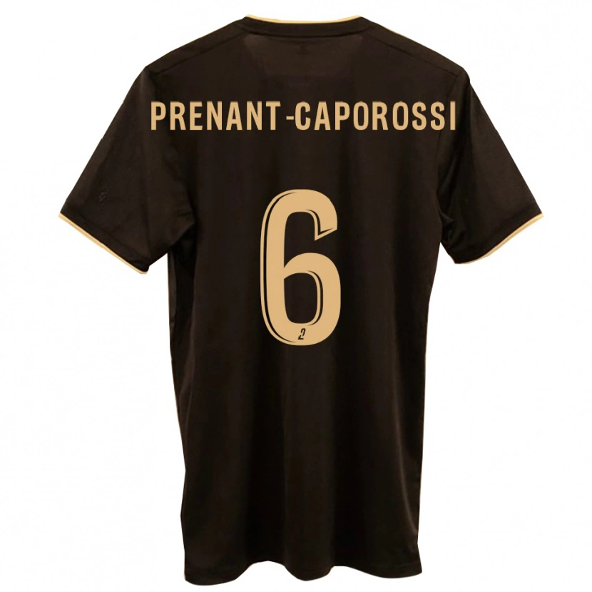 Danxen Barn Valentin Prenant-Caporossi #6 Blå Röd Bortatröja Matchtröjor 2025/26 Tröjor T-Tröja