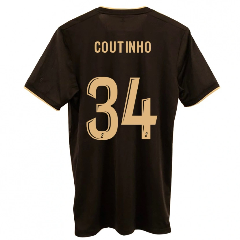 Danxen Barn Ricardo Coutinho #34 Blå Röd Bortatröja Matchtröjor 2025/26 Tröjor T-Tröja