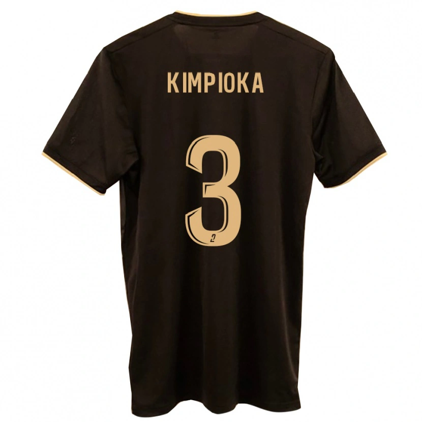Danxen Barn Noah Kimpioka #3 Blå Röd Bortatröja Matchtröjor 2025/26 Tröjor T-Tröja
