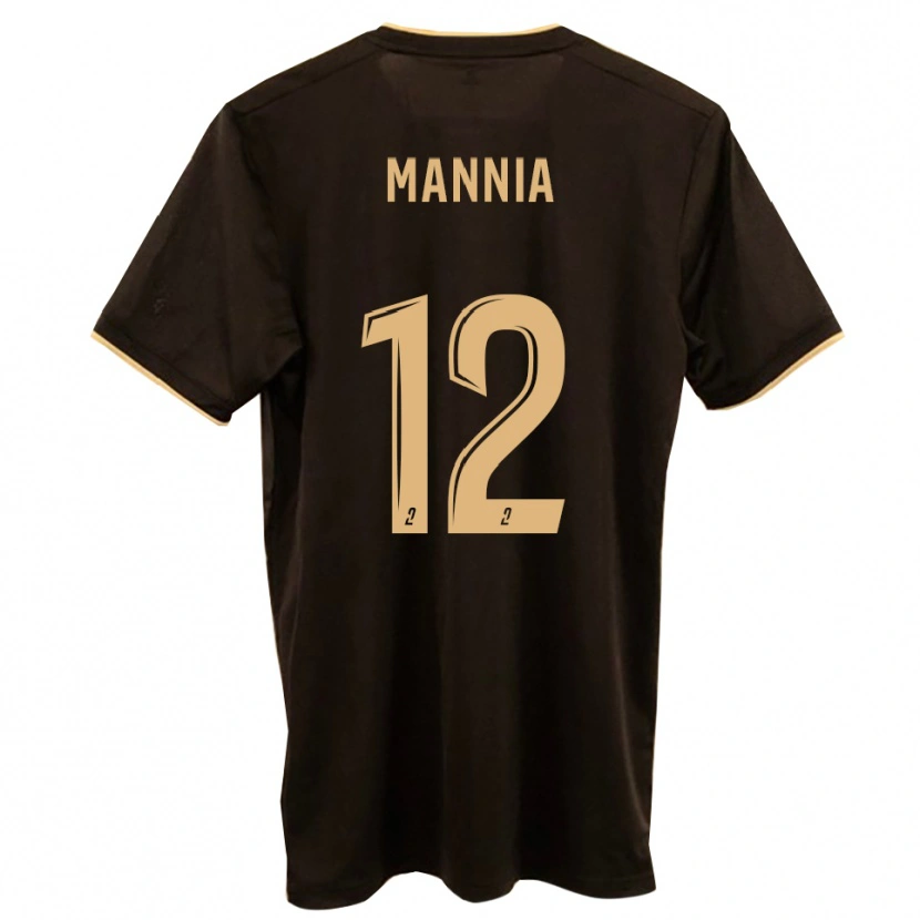 Danxen Barn Mateo Mannia #12 Blå Röd Bortatröja Matchtröjor 2025/26 Tröjor T-Tröja
