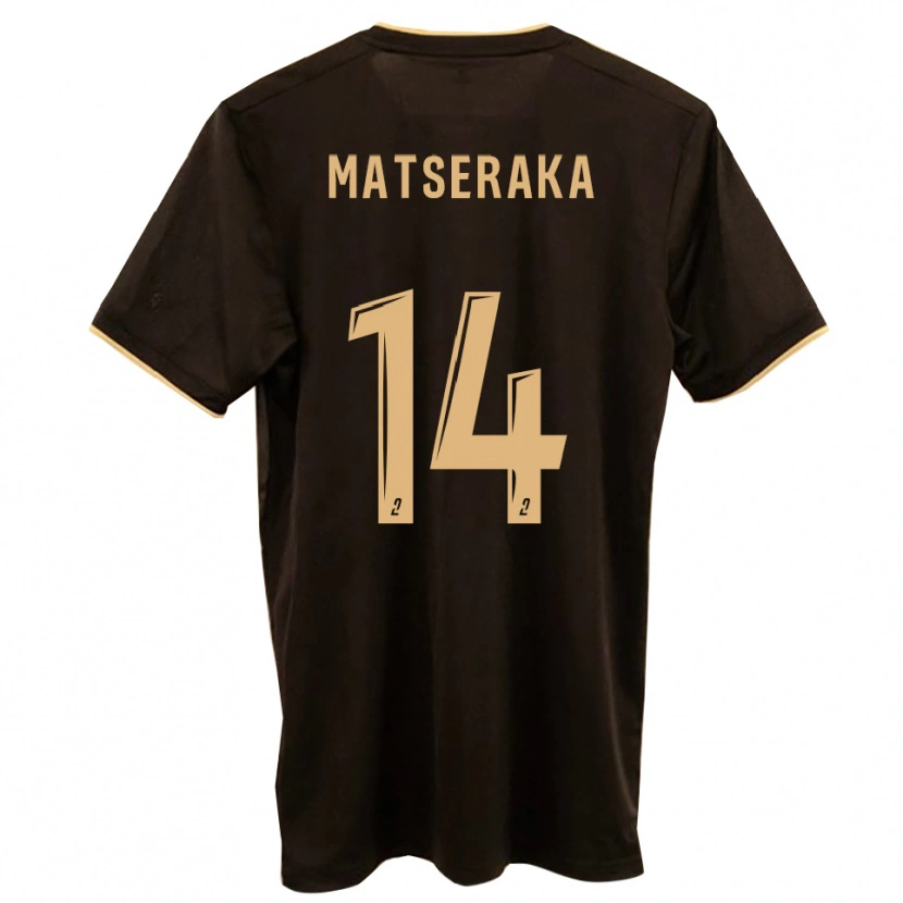 Danxen Barn Noam Matseraka #14 Blå Röd Bortatröja Matchtröjor 2025/26 Tröjor T-Tröja