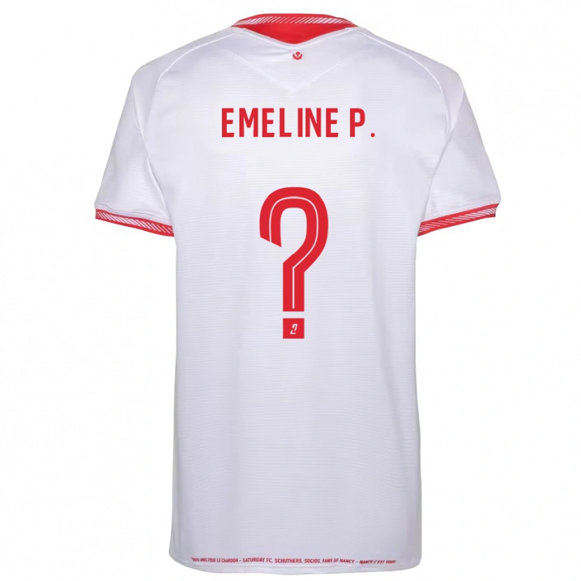Danxen Barn Emeline Poirel #0 Svart Röd Bortatröja Matchtröjor 2025/26 Tröjor T-Tröja