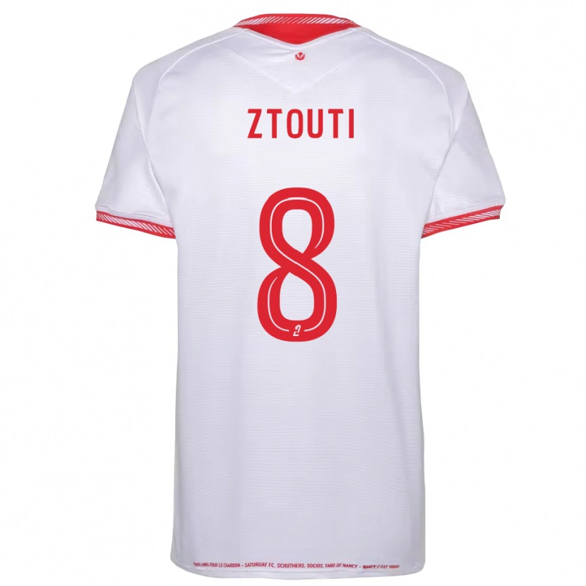 Danxen Barn Zakaria Ztouti #8 Svart Röd Bortatröja Matchtröjor 2025/26 Tröjor T-Tröja