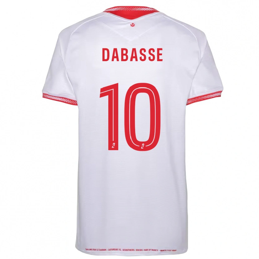 Danxen Barn Adrian Dabasse #10 Svart Röd Bortatröja Matchtröjor 2025/26 Tröjor T-Tröja