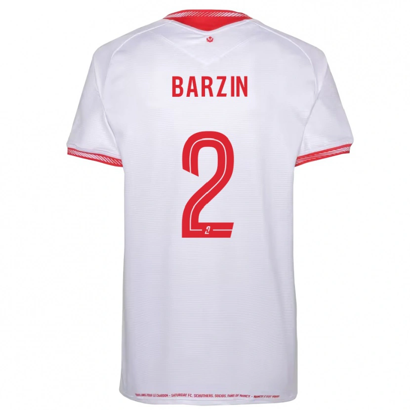 Danxen Barn Réginald Barzin #2 Svart Röd Bortatröja Matchtröjor 2025/26 Tröjor T-Tröja