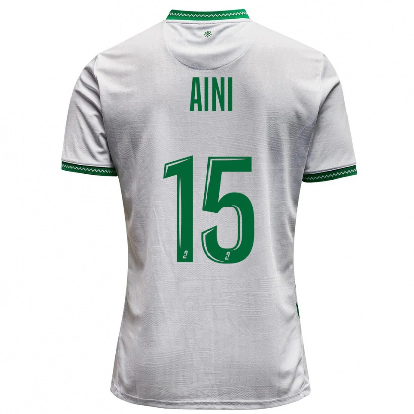 Danxen Barn Noham Aini #15 Vit Grön Bortatröja Matchtröjor 2025/26 Tröjor T-Tröja