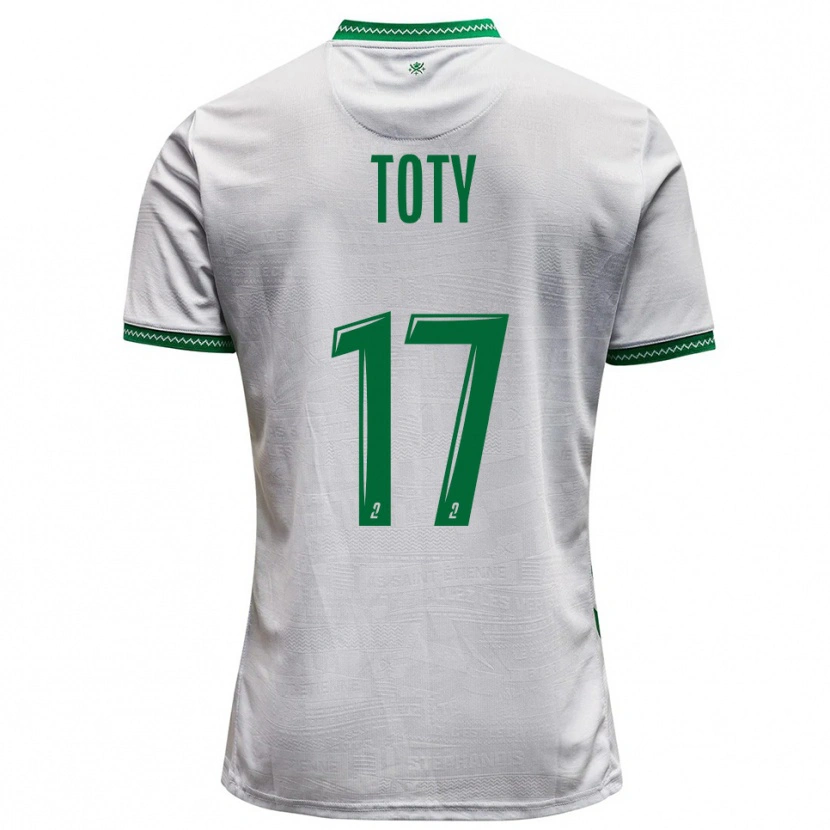 Danxen Barn Mylan Toty #17 Vit Grön Bortatröja Matchtröjor 2025/26 Tröjor T-Tröja