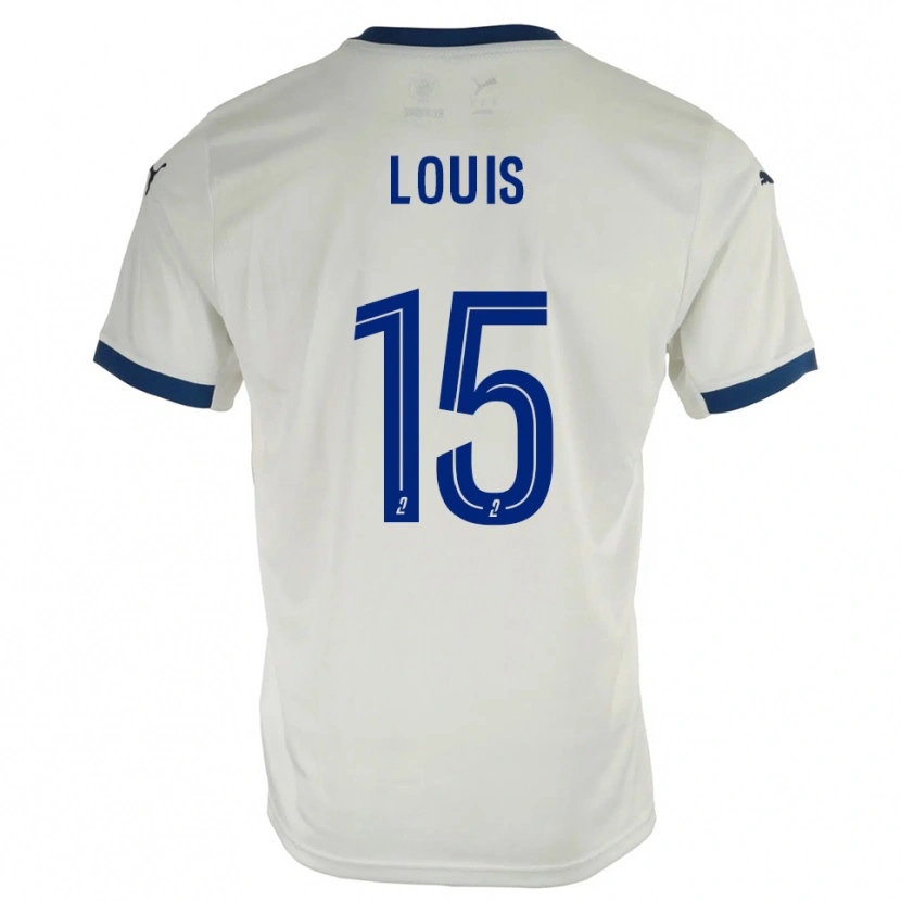 Danxen Barn Thémis Louis #15 Vit Blå Bortatröja Matchtröjor 2025/26 Tröjor T-Tröja