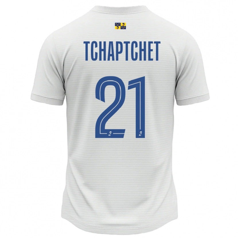 Danxen Barn Allan Tchaptchet #21 Vit Blå Bortatröja Matchtröjor 2025/26 Tröjor T-Tröja