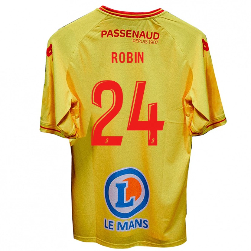 Danxen Barn Milan Robin #24 Gul Bortatröja Matchtröjor 2025/26 Tröjor T-Tröja