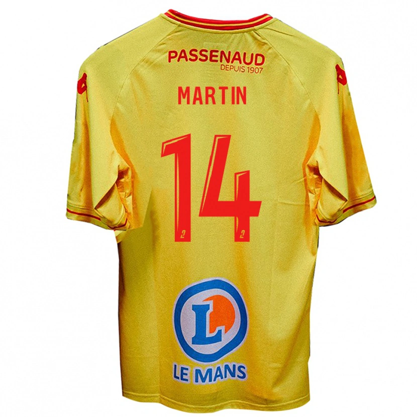 Danxen Barn Lucas Martin #14 Gul Bortatröja Matchtröjor 2025/26 Tröjor T-Tröja