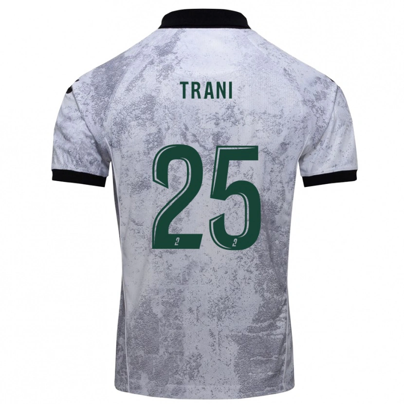 Danxen Barn Guillaume Trani #25 Vit Svart Bortatröja Matchtröjor 2025/26 Tröjor T-Tröja