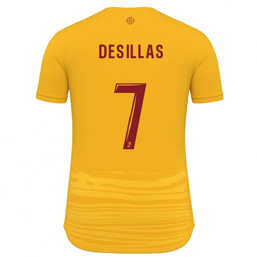 Danxen Barn Audric Desillas #7 Orange Burgundy Bortatröja Matchtröjor 2025/26 Tröjor T-Tröja