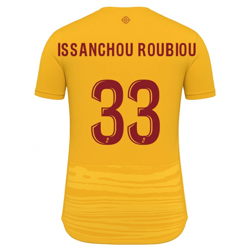 Danxen Barn Corentin Issanchou Roubiou #33 Orange Burgundy Bortatröja Matchtröjor 2025/26 Tröjor T-Tröja