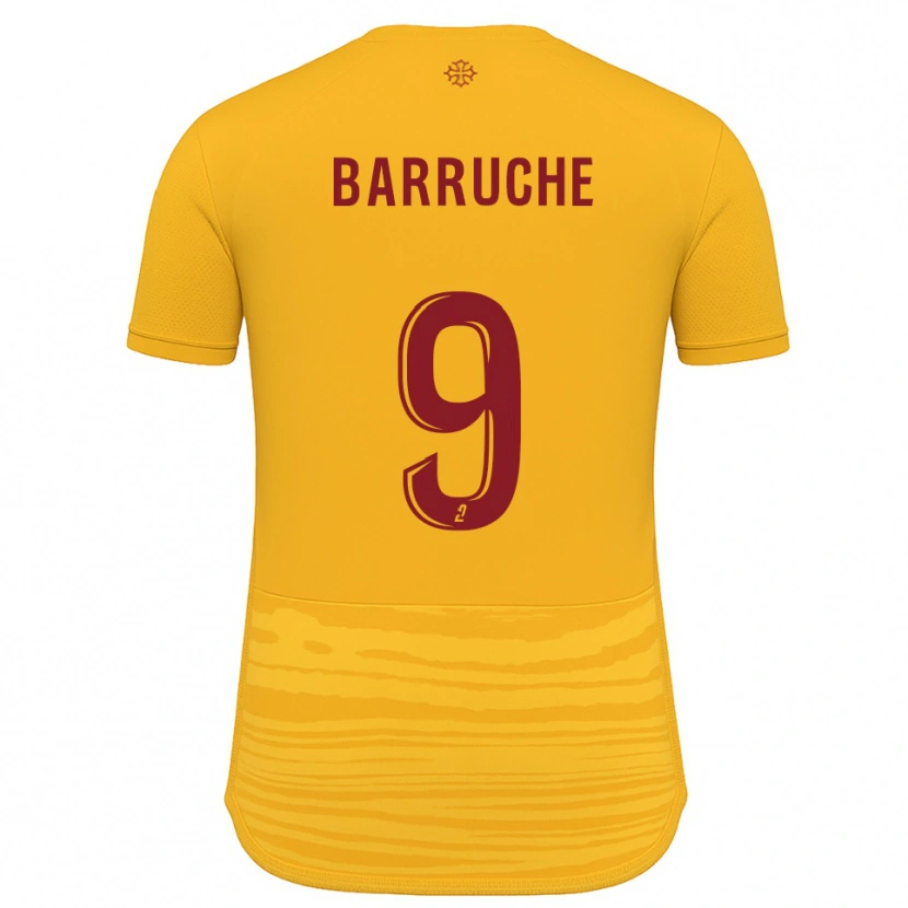 Danxen Barn Théo Barruche #9 Orange Burgundy Bortatröja Matchtröjor 2025/26 Tröjor T-Tröja