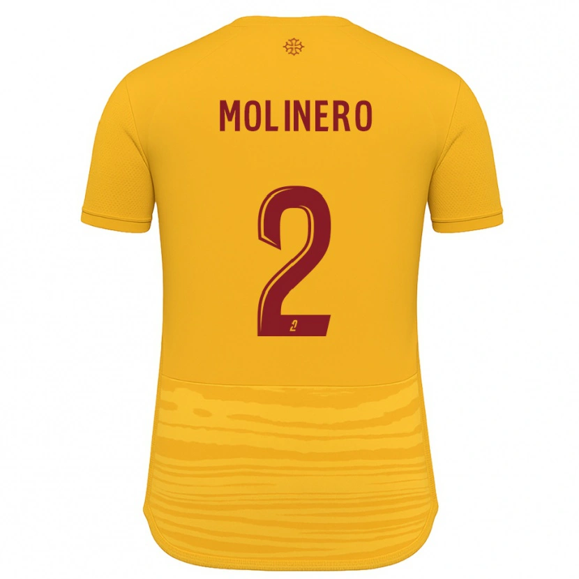 Danxen Barn Leny Molinero #2 Orange Burgundy Bortatröja Matchtröjor 2025/26 Tröjor T-Tröja