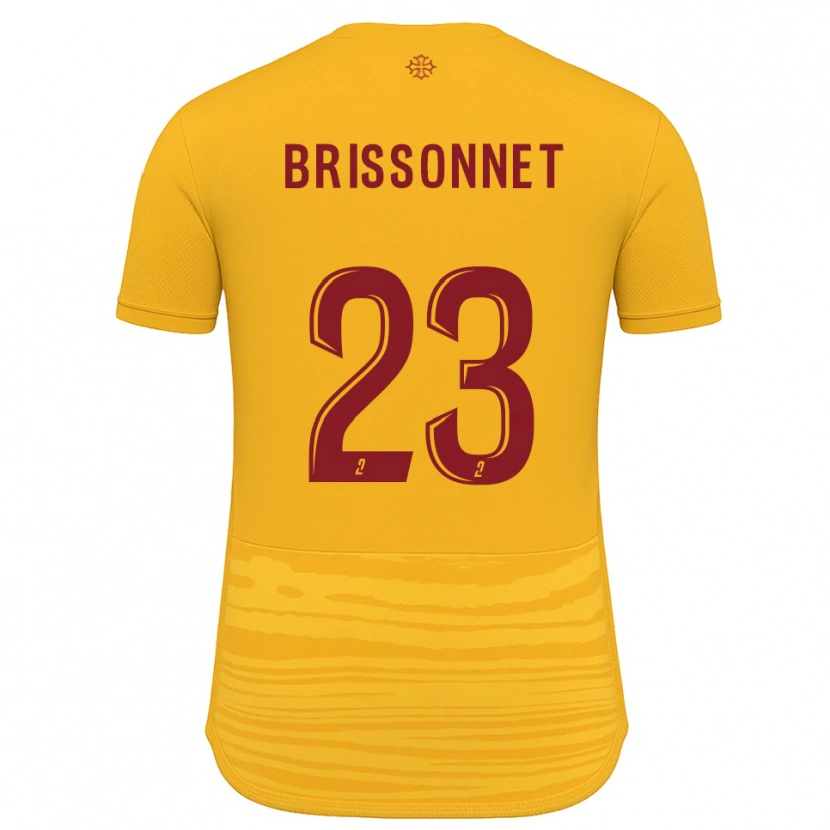 Danxen Barn Tiphaine Brissonnet #23 Orange Burgundy Bortatröja Matchtröjor 2025/26 Tröjor T-Tröja
