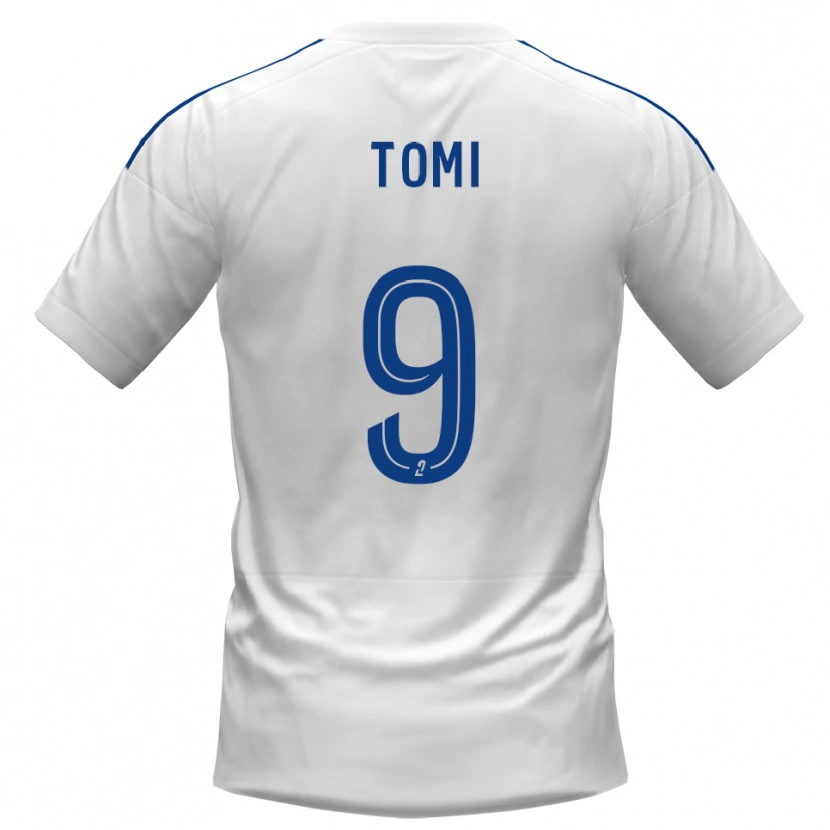 Danxen Barn Félix Tomi #9 Vit Blå Bortatröja Matchtröjor 2025/26 Tröjor T-Tröja