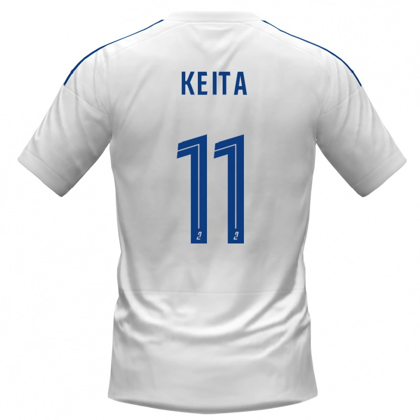 Danxen Barn Moussa Keita #11 Vit Blå Bortatröja Matchtröjor 2025/26 Tröjor T-Tröja