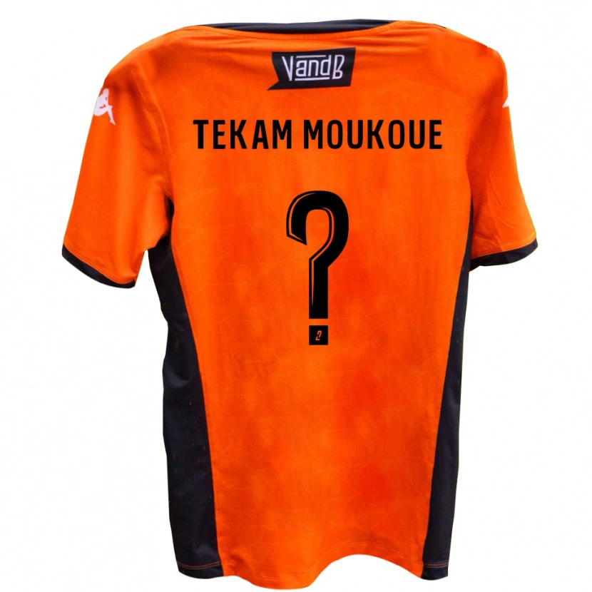 Danxen Barn Joachim Tekam Moukoue #0 Vit Svart Bortatröja Matchtröjor 2025/26 Tröjor T-Tröja