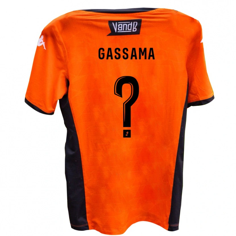 Danxen Barn Jeriba Gassama #0 Vit Svart Bortatröja Matchtröjor 2025/26 Tröjor T-Tröja