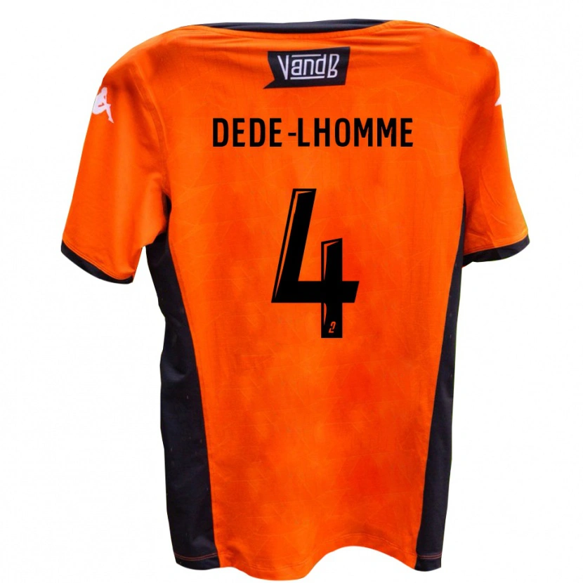 Danxen Barn Noah Dede-Lhomme #4 Vit Svart Bortatröja Matchtröjor 2025/26 Tröjor T-Tröja