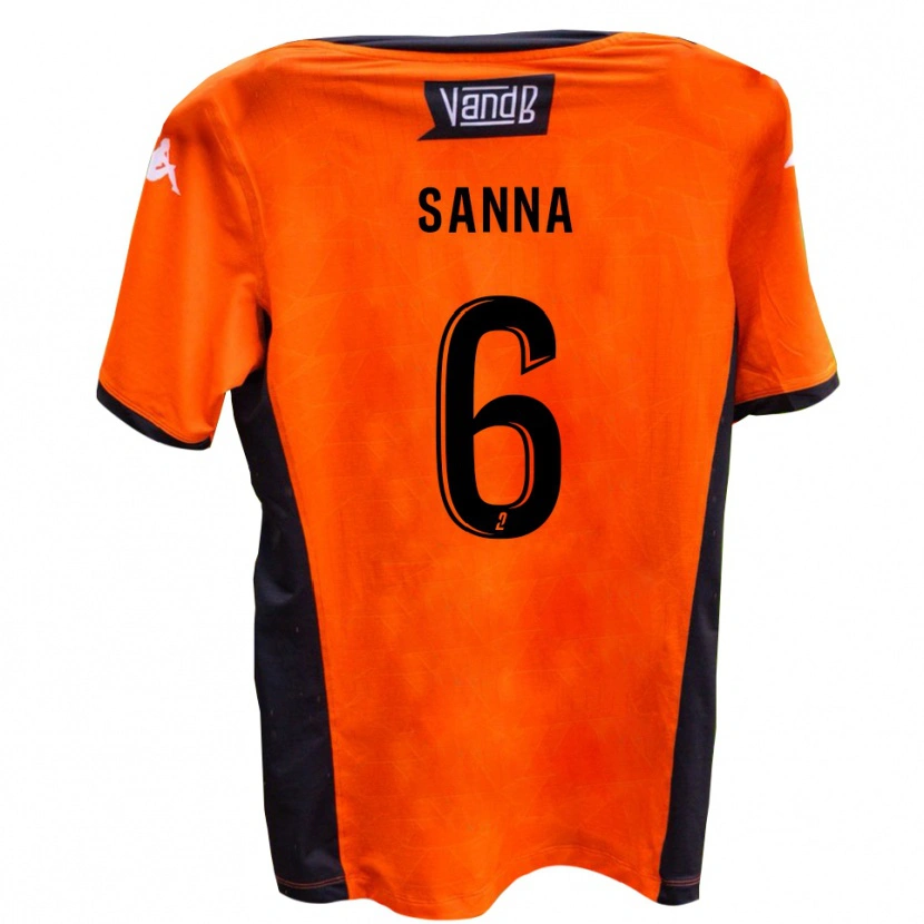 Danxen Barn Sam Sanna #6 Vit Svart Bortatröja Matchtröjor 2025/26 Tröjor T-Tröja