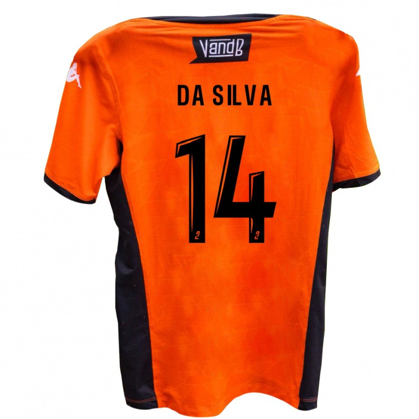 Danxen Barn Hélder Oliveira Da Silva #14 Vit Svart Bortatröja Matchtröjor 2025/26 Tröjor T-Tröja