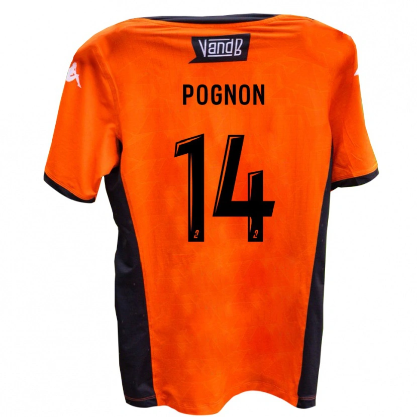Danxen Barn Ange Pognon #14 Vit Svart Bortatröja Matchtröjor 2025/26 Tröjor T-Tröja