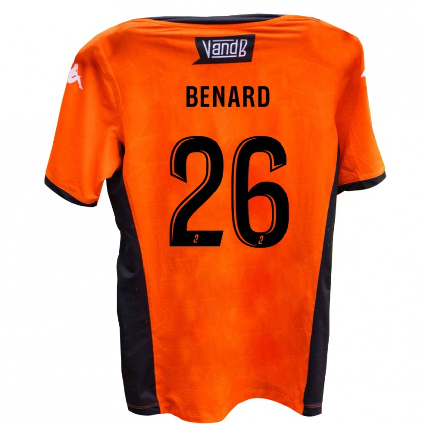 Danxen Barn William Benard #26 Vit Svart Bortatröja Matchtröjor 2025/26 Tröjor T-Tröja