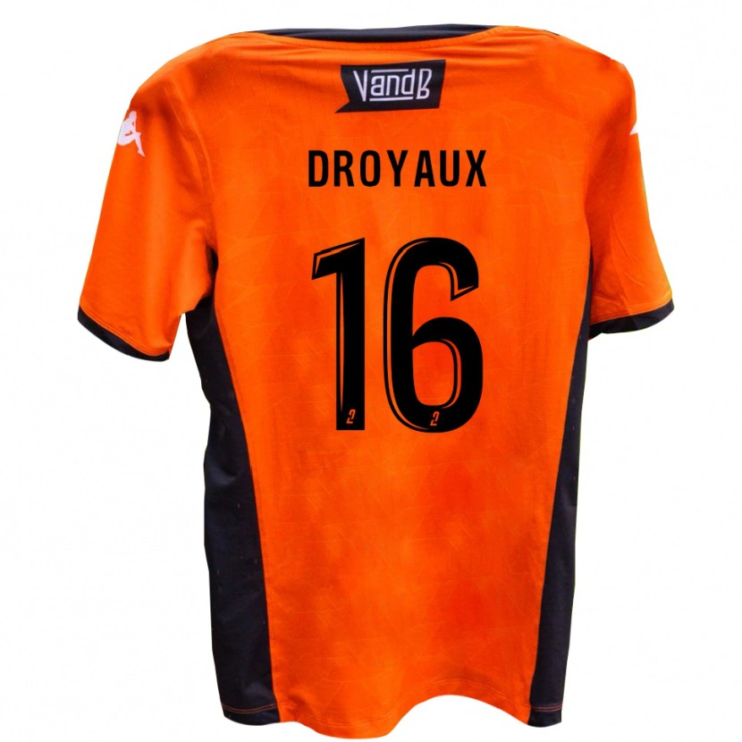 Danxen Barn Lucas Droyaux #16 Vit Svart Bortatröja Matchtröjor 2025/26 Tröjor T-Tröja