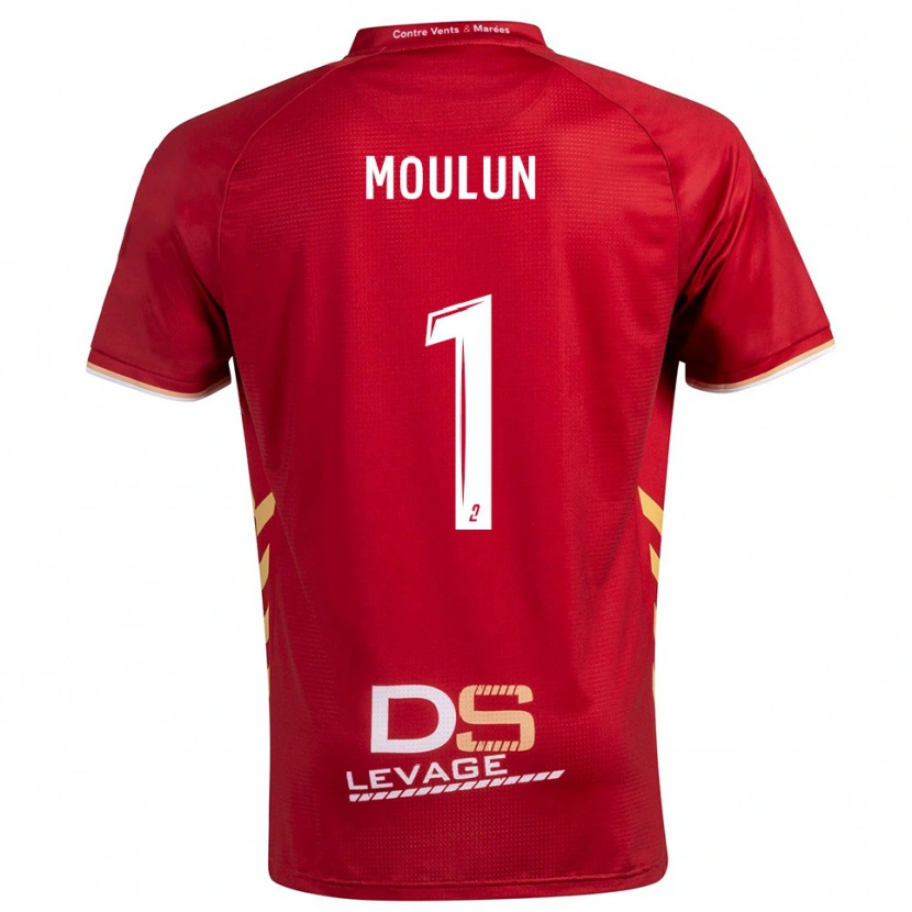 Danxen Barn Clément Moulun #1 Burgundy Guld Bortatröja Matchtröjor 2025/26 Tröjor T-Tröja