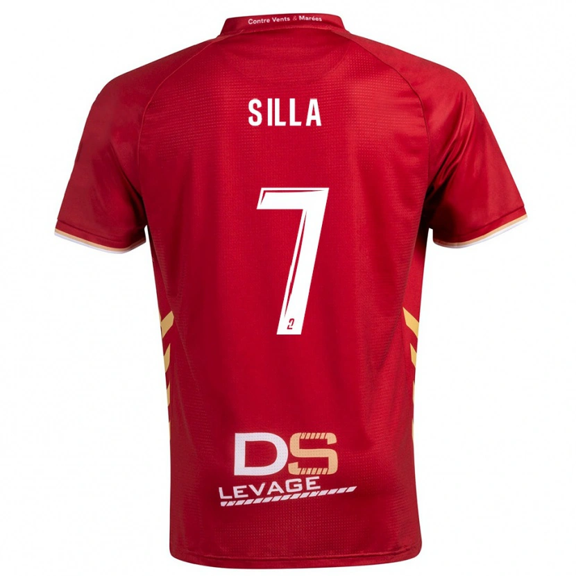 Danxen Barn Mamadu Silla #7 Burgundy Guld Bortatröja Matchtröjor 2025/26 Tröjor T-Tröja