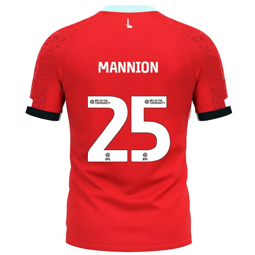 Danxen Män Will Mannion #25 Röd Vit Hemmatröja Matchtröjor 2025/26 Tröjor T-Tröja