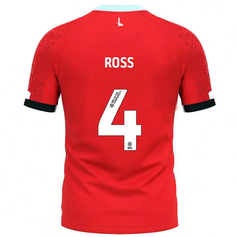 Danxen Män Mia Ross #4 Röd Vit Hemmatröja Matchtröjor 2025/26 Tröjor T-Tröja