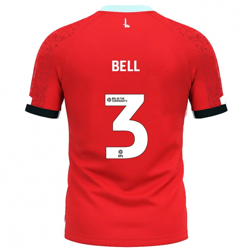 Danxen Män Amari'i Bell #3 Röd Vit Hemmatröja Matchtröjor 2025/26 Tröjor T-Tröja