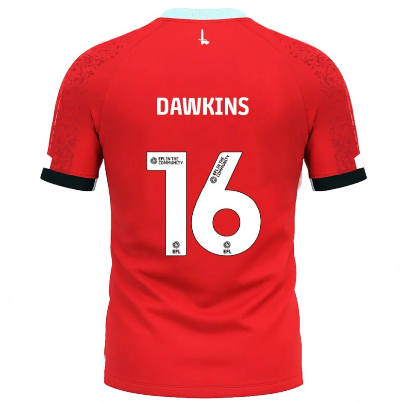 Danxen Män Marley Dawkins #16 Röd Vit Hemmatröja Matchtröjor 2025/26 Tröjor T-Tröja