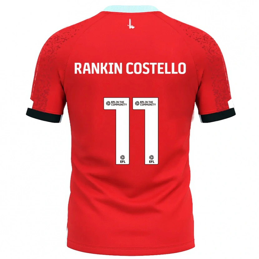 Danxen Män Joe Rankin-Costello #11 Röd Vit Hemmatröja Matchtröjor 2025/26 Tröjor T-Tröja