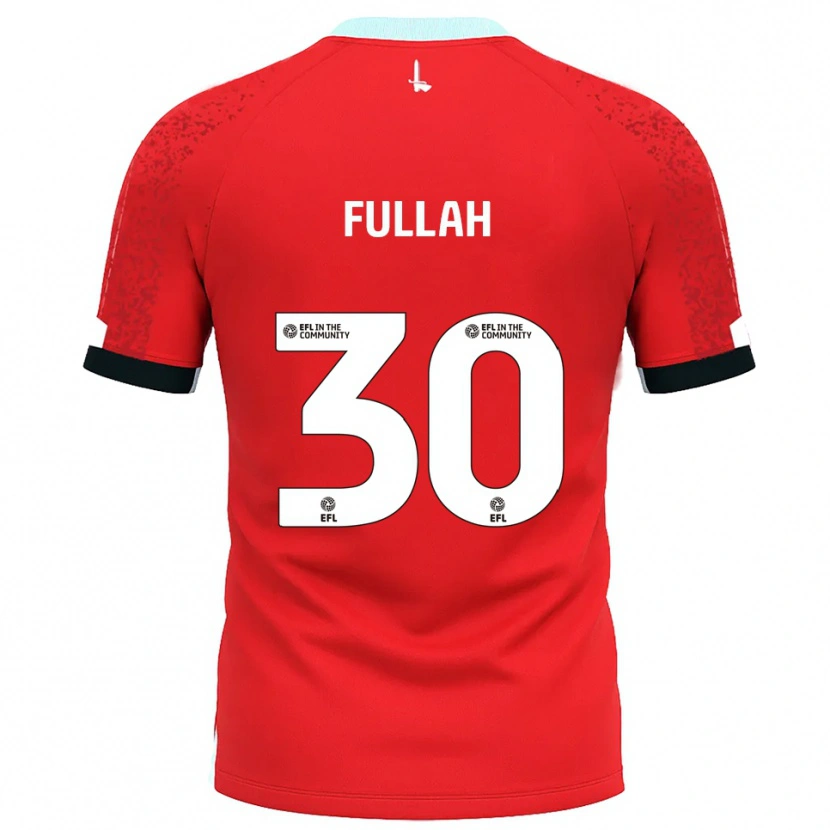 Danxen Män Ibrahim Fullah #30 Röd Vit Hemmatröja Matchtröjor 2025/26 Tröjor T-Tröja