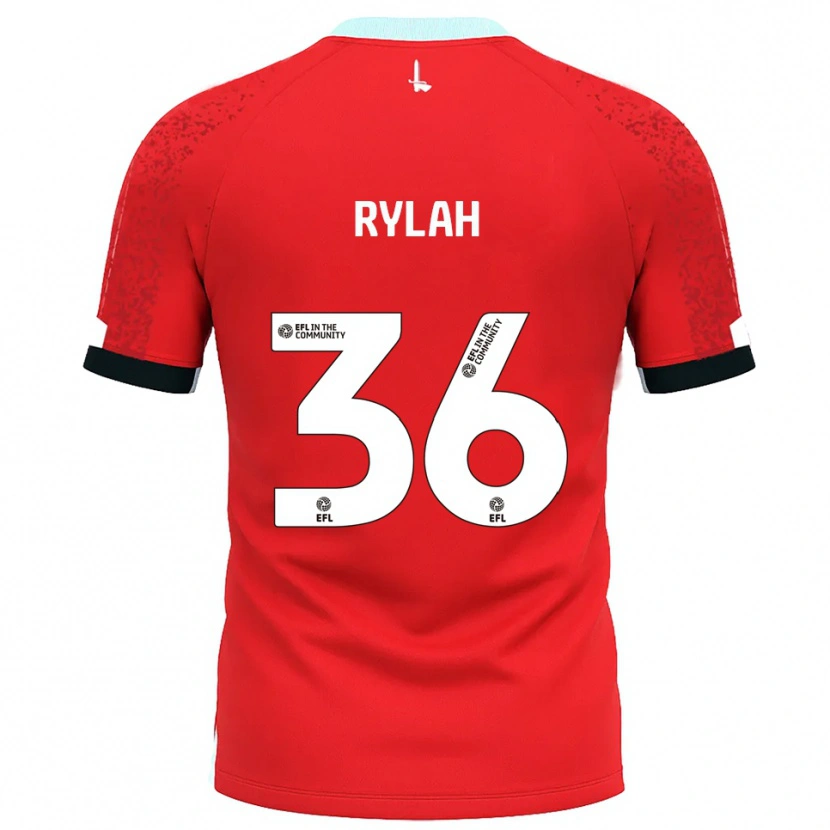 Danxen Män Henry Rylah #36 Röd Vit Hemmatröja Matchtröjor 2025/26 Tröjor T-Tröja