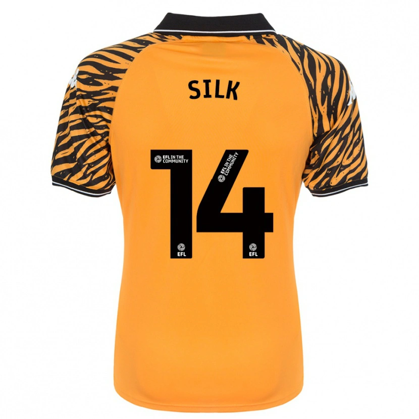 Danxen Män Reuben Silk #14 Orange Svart Hemmatröja Matchtröjor 2025/26 Tröjor T-Tröja
