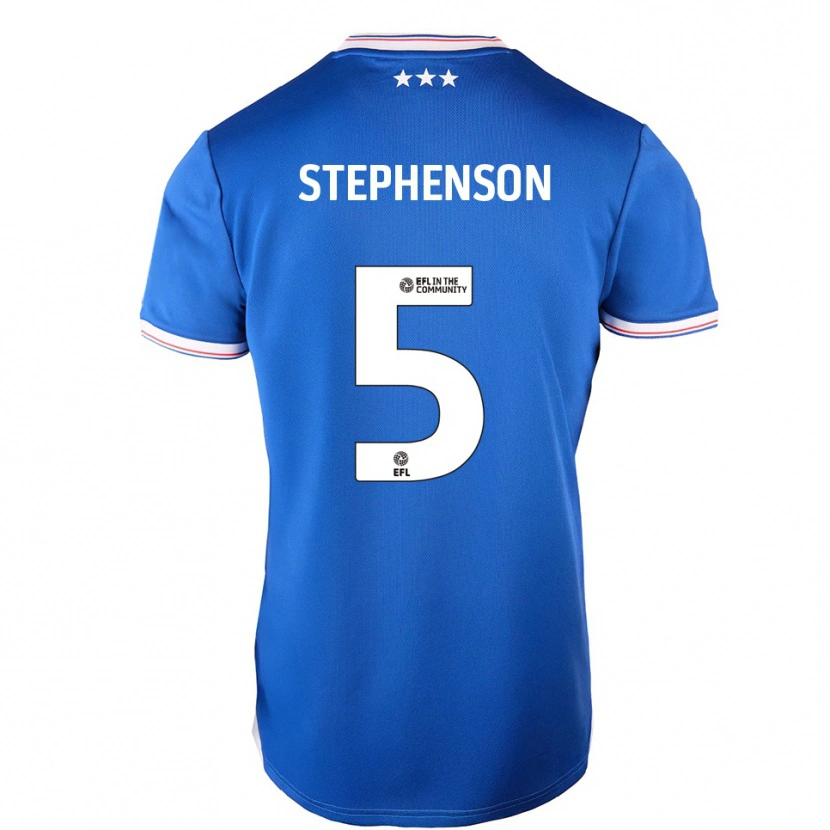 Danxen Män Sean Stephenson #5 Blå Vit Hemmatröja Matchtröjor 2025/26 Tröjor T-Tröja