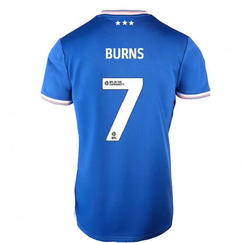 Danxen Män Wes Burns #7 Blå Vit Hemmatröja Matchtröjor 2025/26 Tröjor T-Tröja