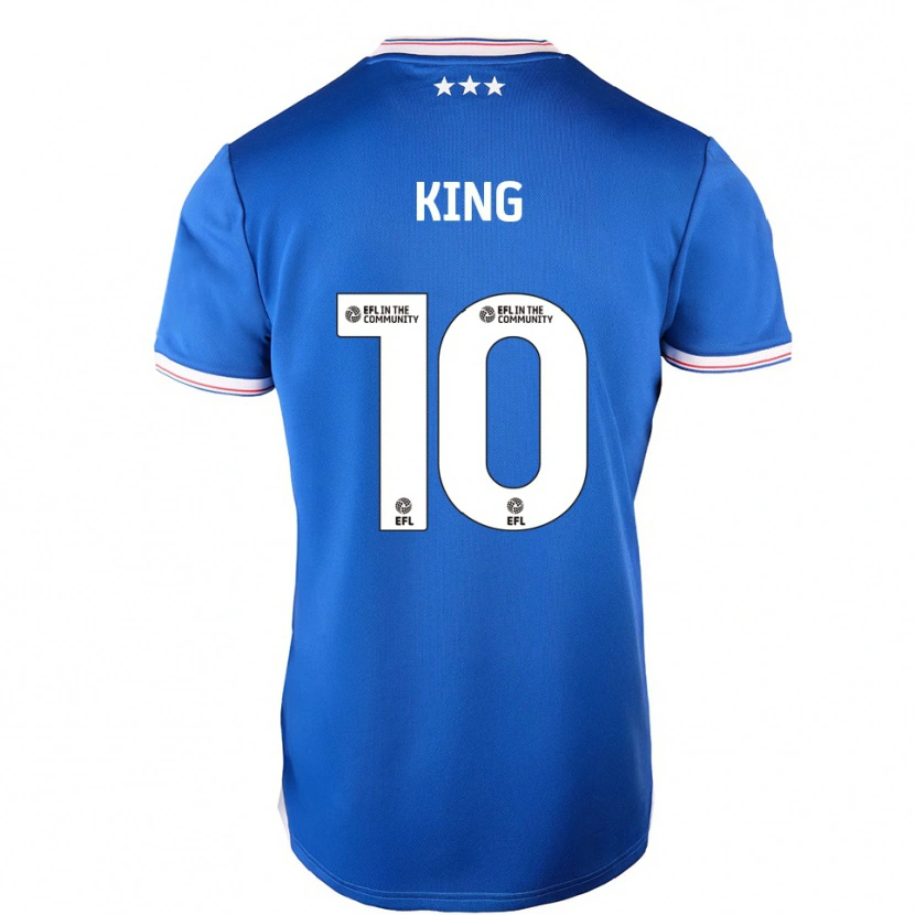 Danxen Män Eloise King #10 Blå Vit Hemmatröja Matchtröjor 2025/26 Tröjor T-Tröja