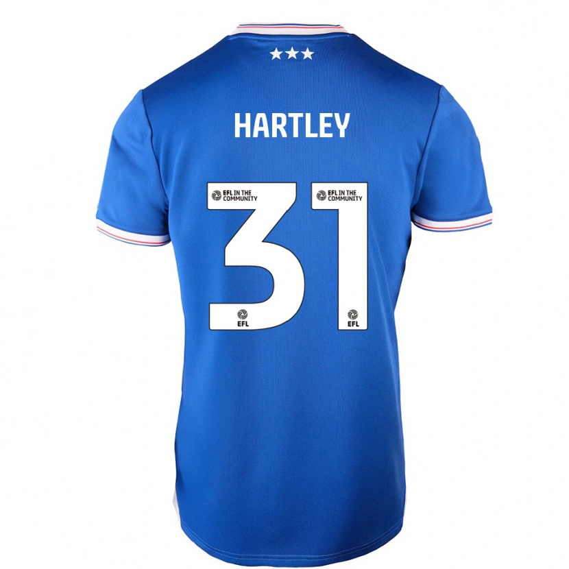 Danxen Män Laura Hartley #31 Blå Vit Hemmatröja Matchtröjor 2025/26 Tröjor T-Tröja