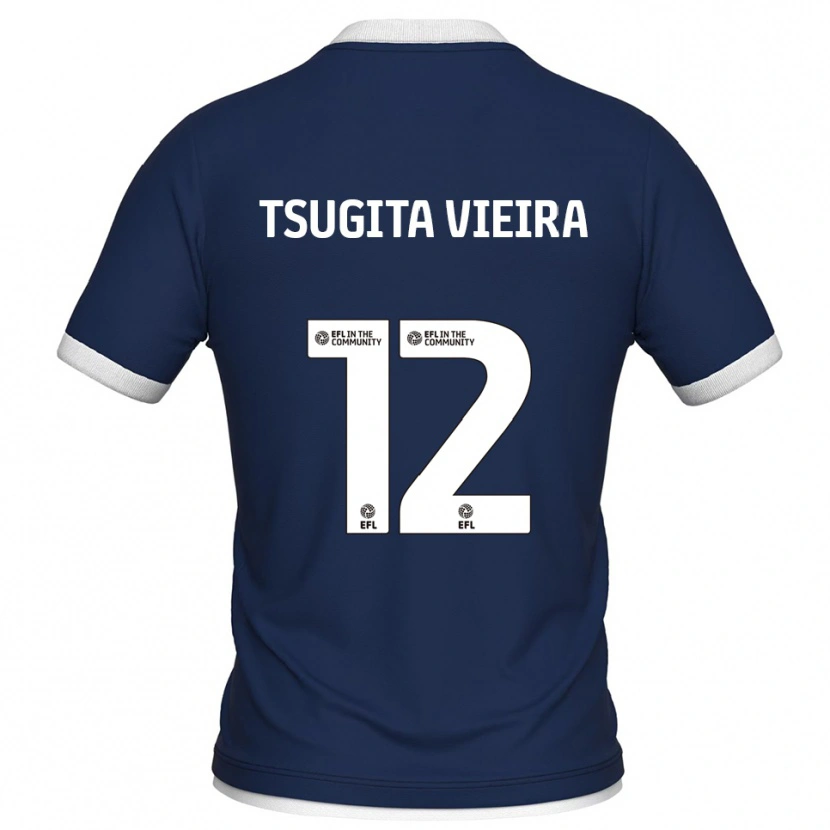 Danxen Män Sacha Tsugita Vieira #12 Marin Vit Hemmatröja Matchtröjor 2025/26 Tröjor T-Tröja