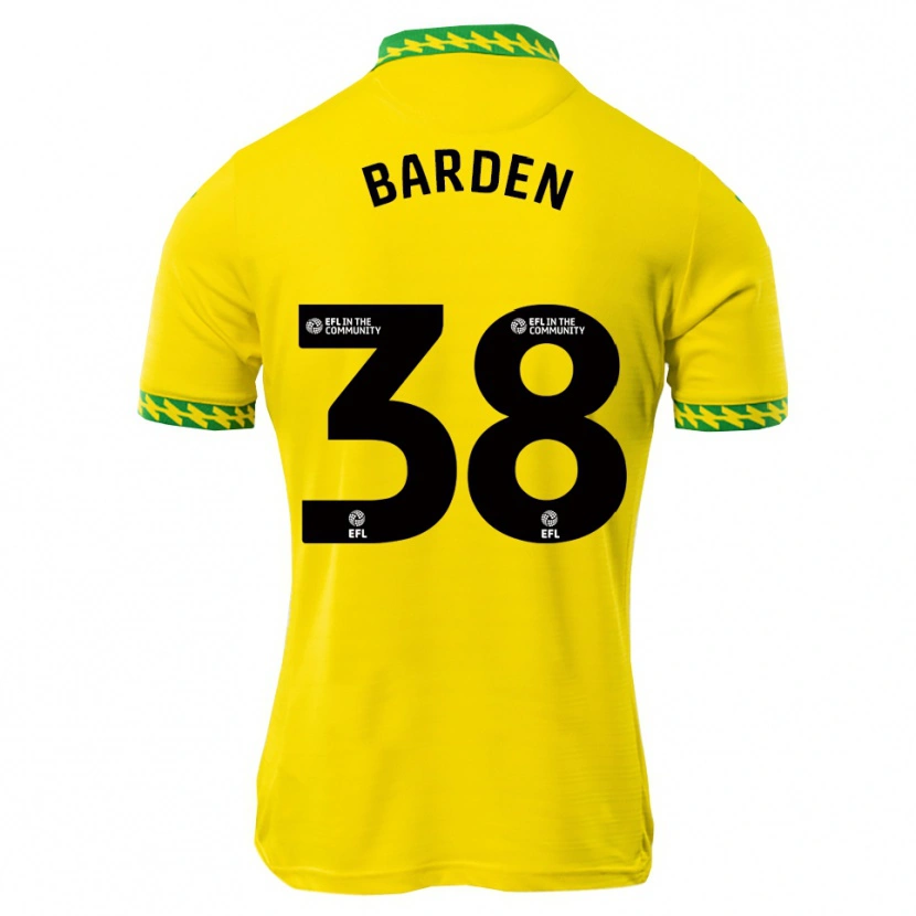 Danxen Män Daniel Barden #38 Vit Grön Hemmatröja Matchtröjor 2025/26 Tröjor T-Tröja