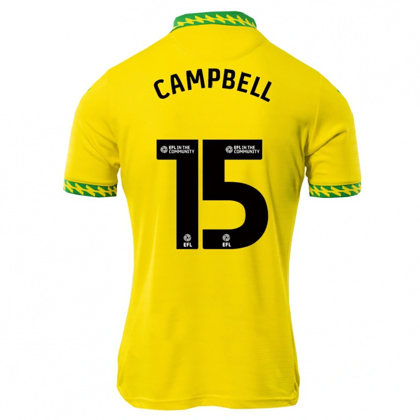 Danxen Män Brandon Campbell #15 Vit Grön Hemmatröja Matchtröjor 2025/26 Tröjor T-Tröja