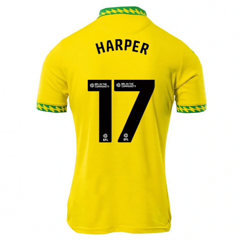 Danxen Män Jess Harper #17 Vit Grön Hemmatröja Matchtröjor 2025/26 Tröjor T-Tröja